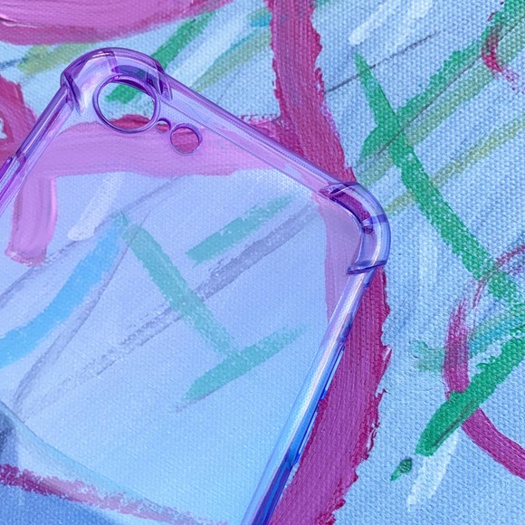 iPhone 7/8 Plus Case Purple Blue Clear Cover - Picture 4 of 7